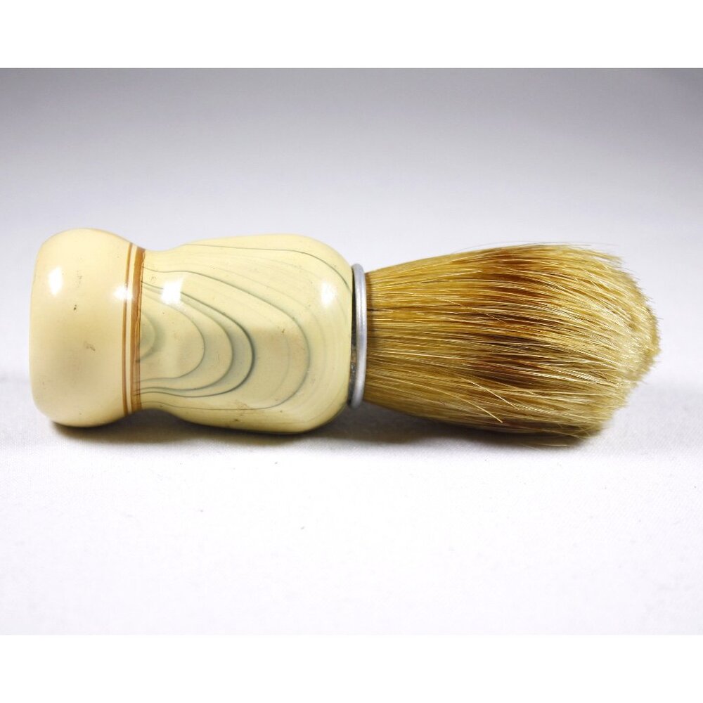 Vintage shaving brush, natural hair wet shaving brush, mens grooming gift,